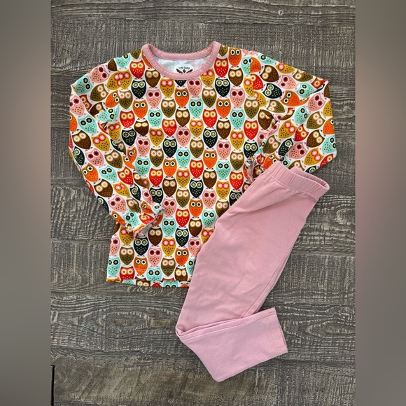 The Oaks Apparel owl matching set 3T - Picture 2 of 8